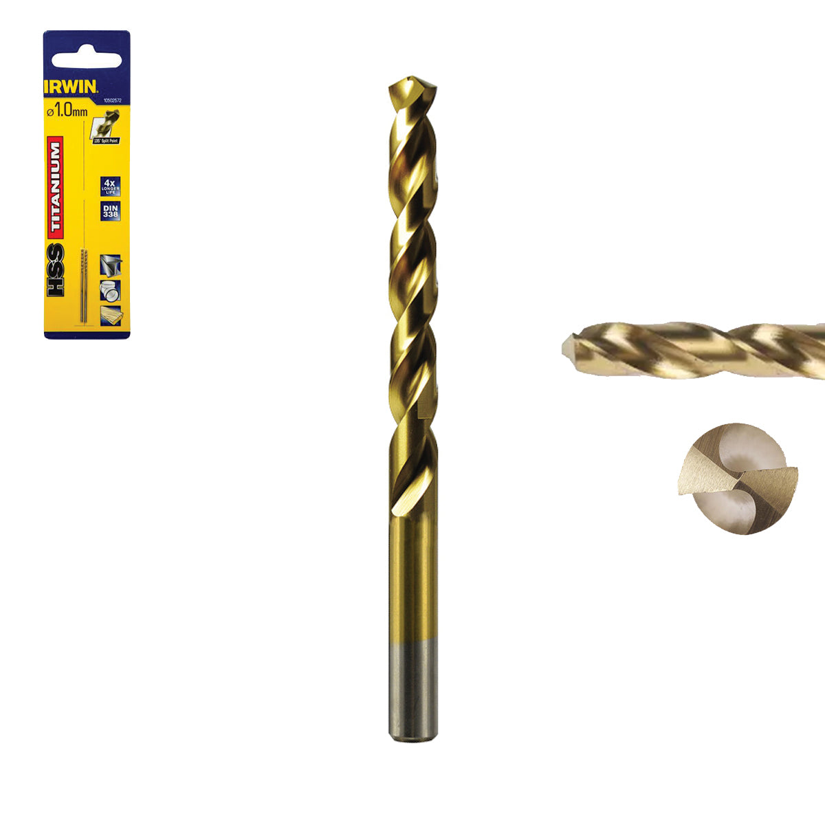 HssPro TITANIUM metal drill bits - DIN338 - IRWIN HssPro TITANIUM metal drill bits - DIN338 - IRWIN
